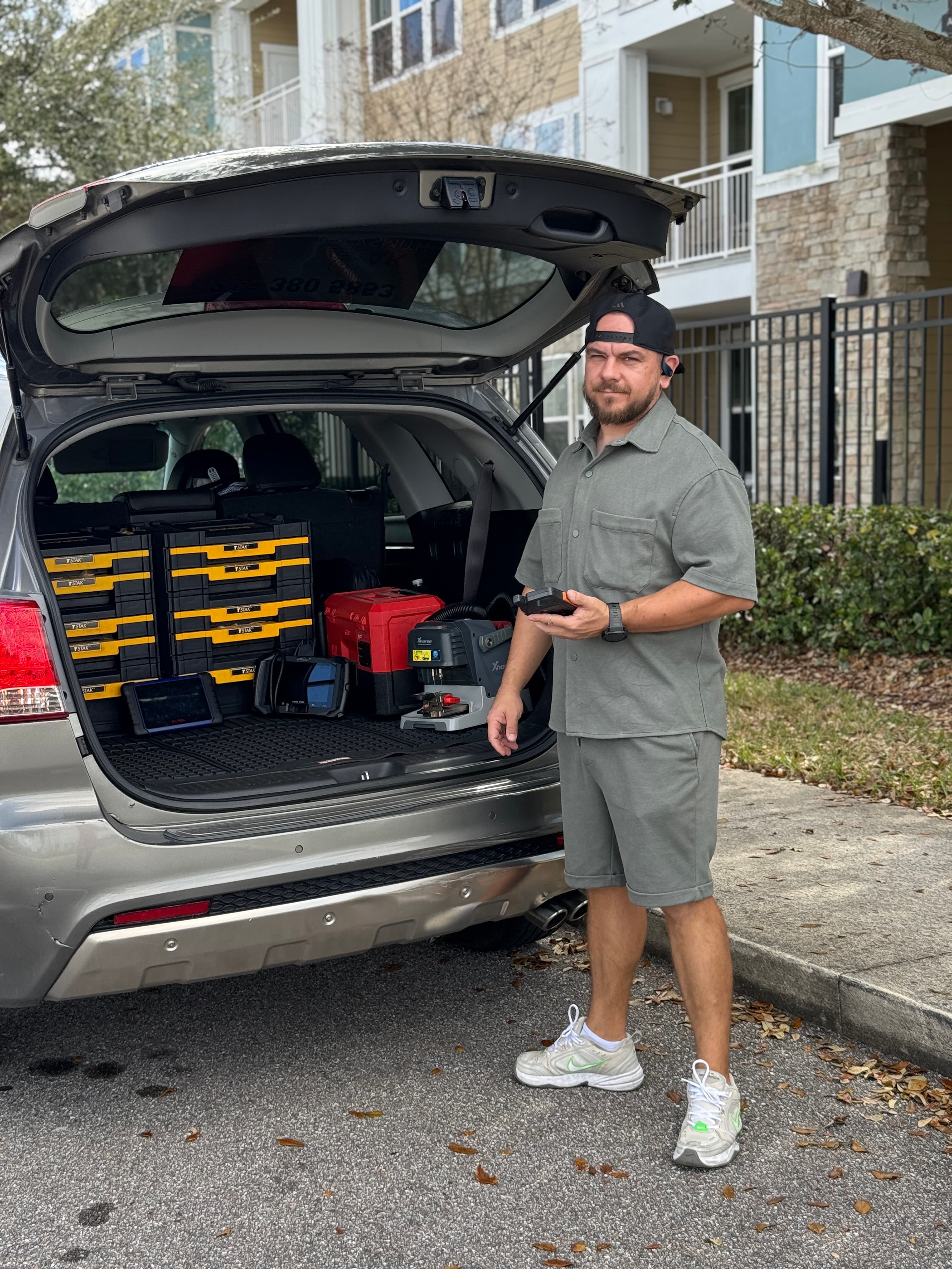 AK Locksmith mobile service vehicle in Davenport FL with full tool kit